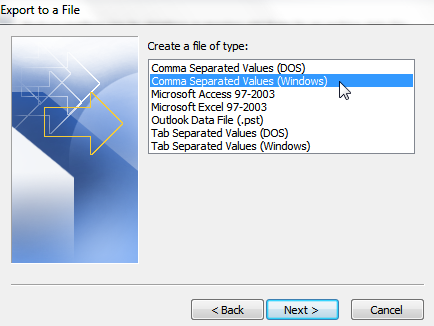 export contacts from outlook - 5 How to Export Contacts from Outlook 2010 to a CSV File